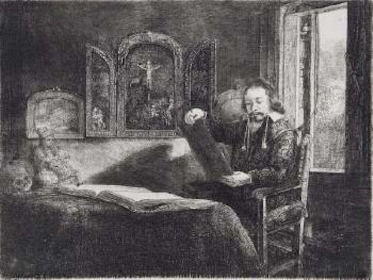 Abraham Francen by Attributed to Rembrandt Harmensz van Rijn