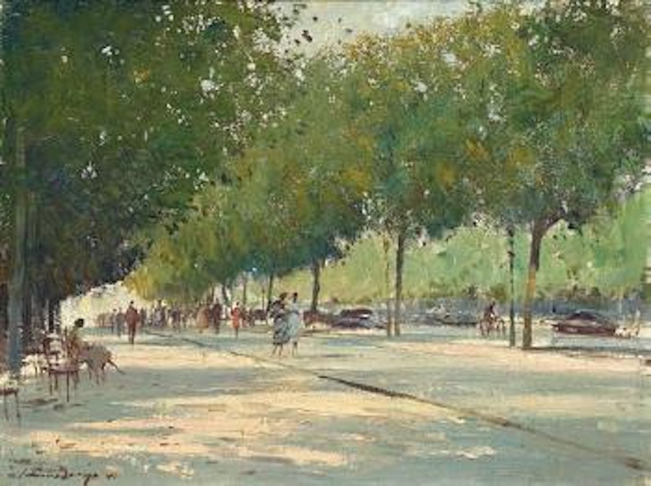 Summer afternoon – Champs-Élysées by Edward Seago
