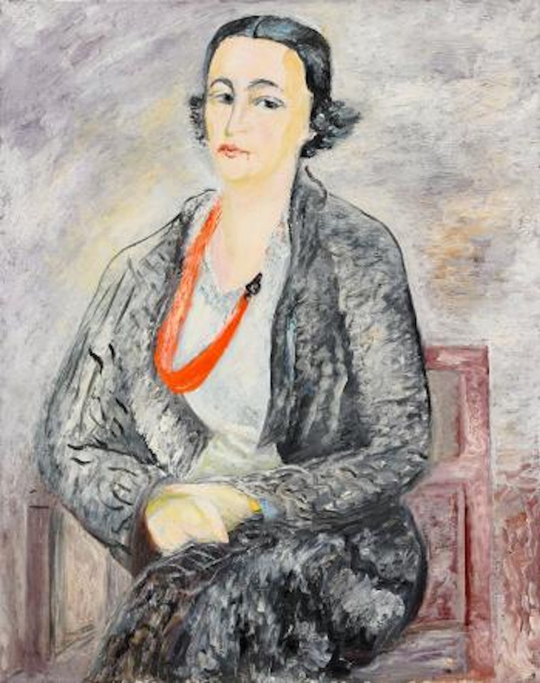 Porträtt av fru Signe Henschen by Sigrid Hjertén