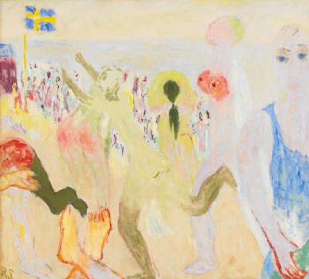 På stranden by Ragnar Sandberg