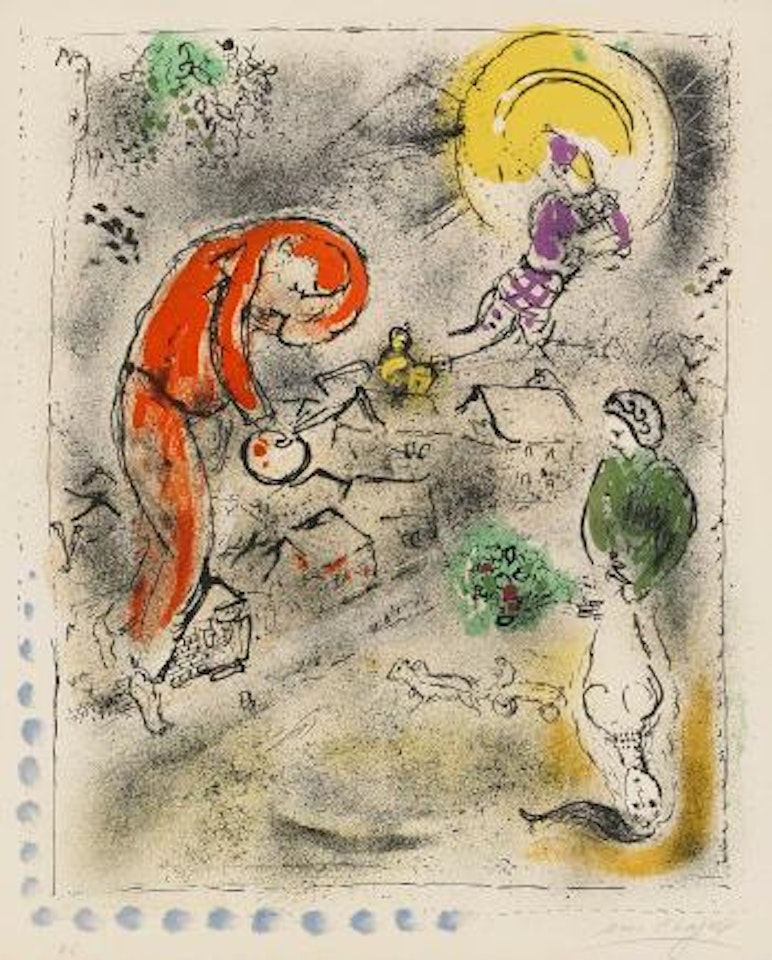 Les Toits by Marc Chagall