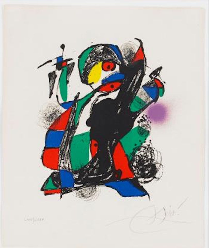 Lithograph IV: one plate by Joan Miró
