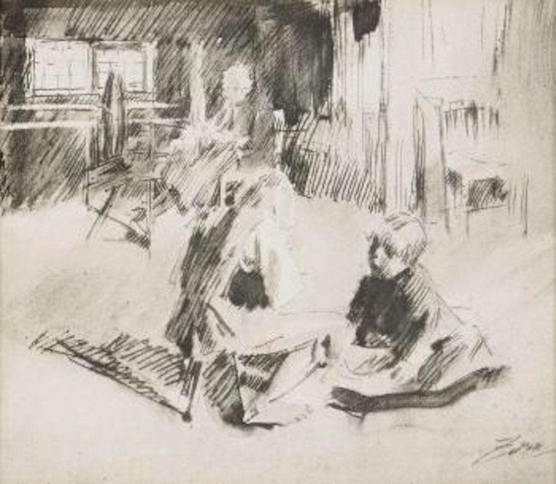 Interiör by Anders Zorn
