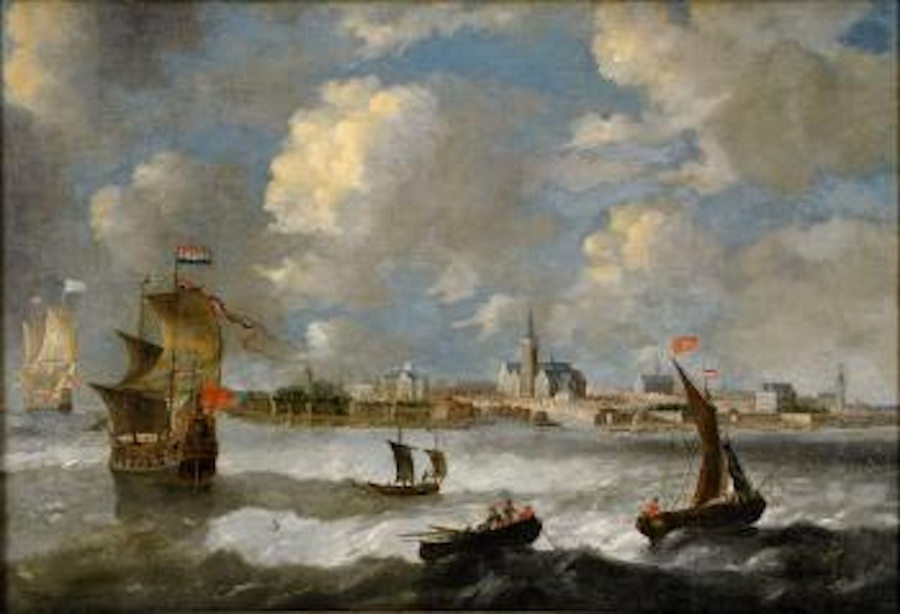 Vy över Antwerpen by Jan Abrahamsz. Beerstraten