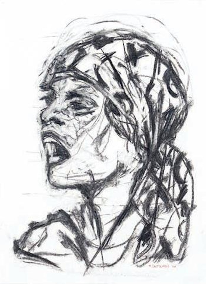Untitled (Sketch for construction of return) by William Kentridge