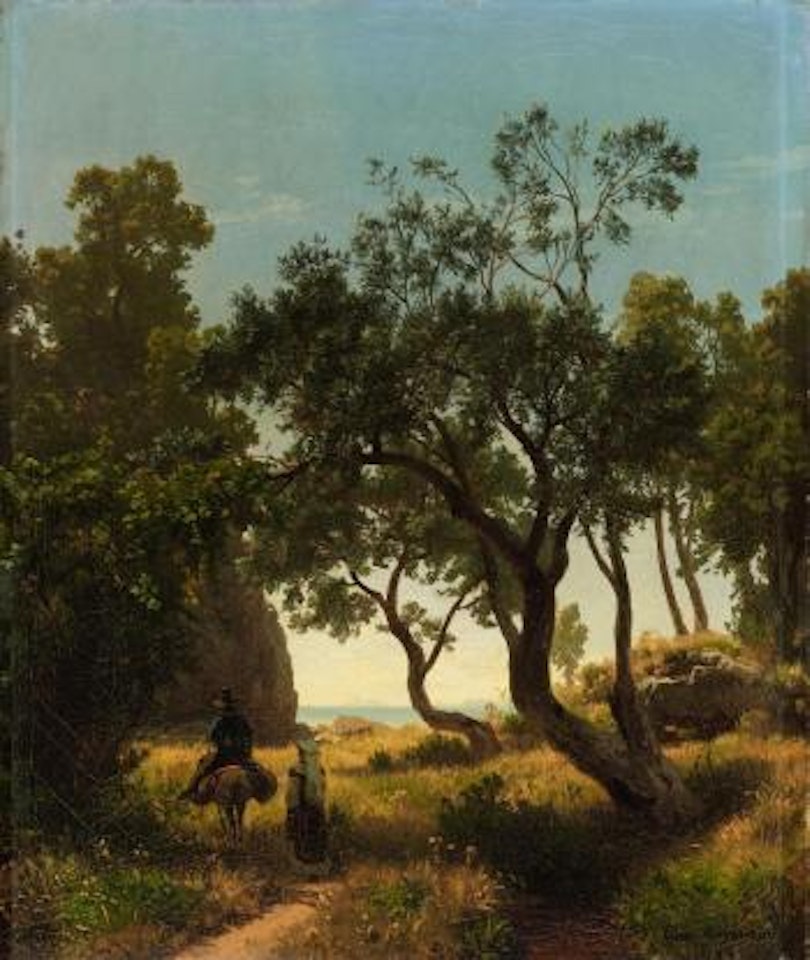 In the Albanian Mountains by Oswald Achenbach