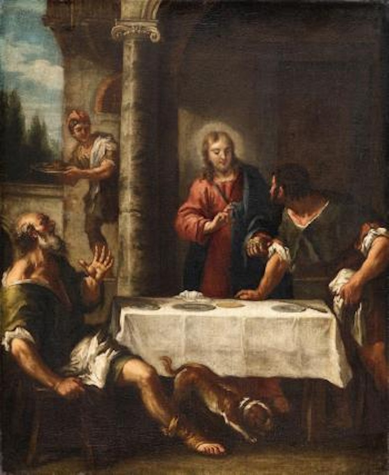 Christ at Emmaus by Venetian School