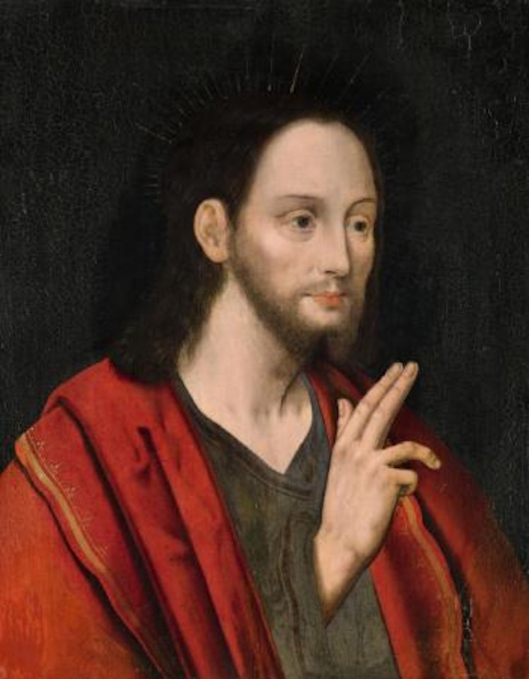 Christ Blessing by Flemish School