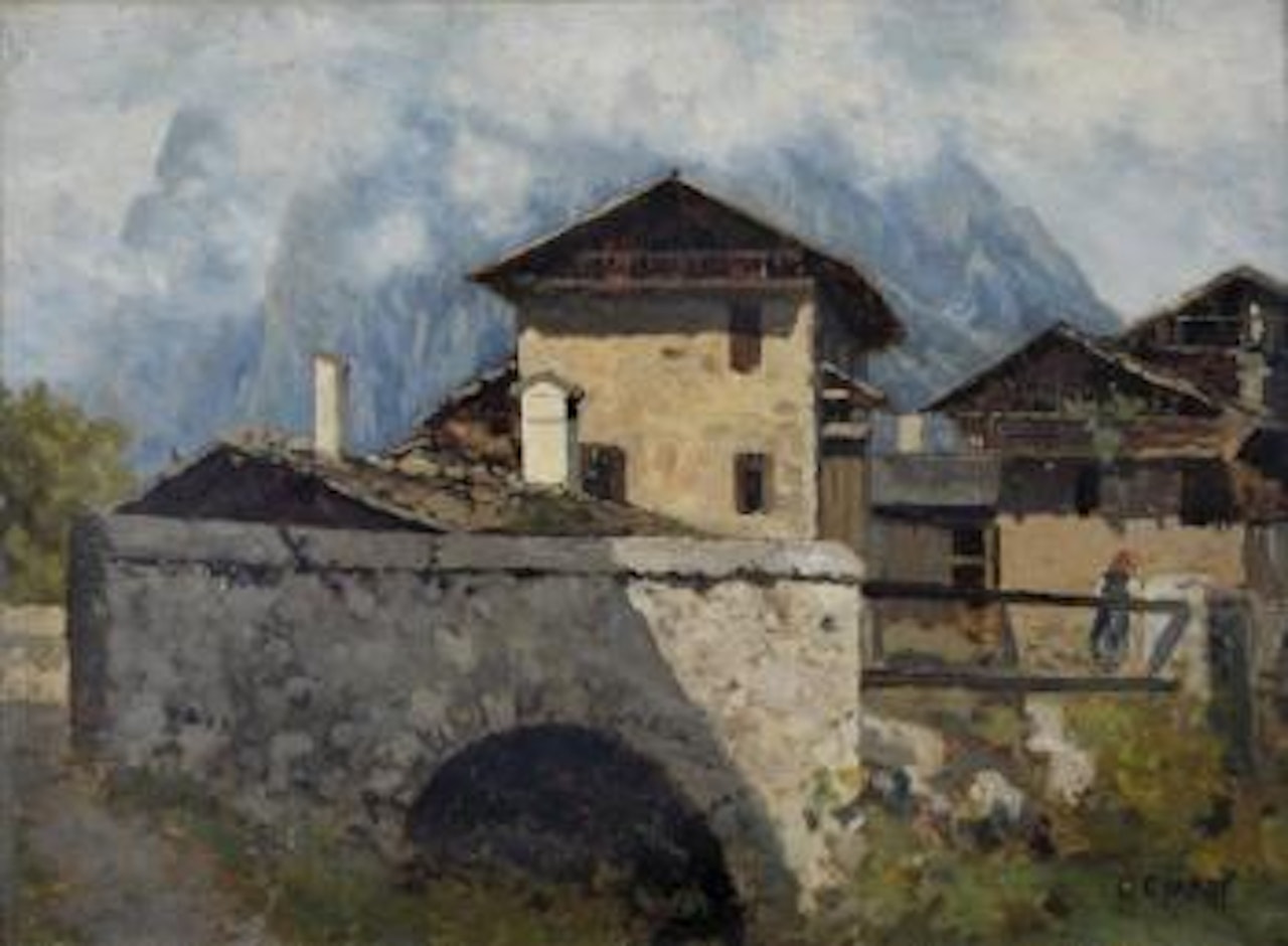 Ponte di montagna - Schilpario by Guglielmo Ciardi