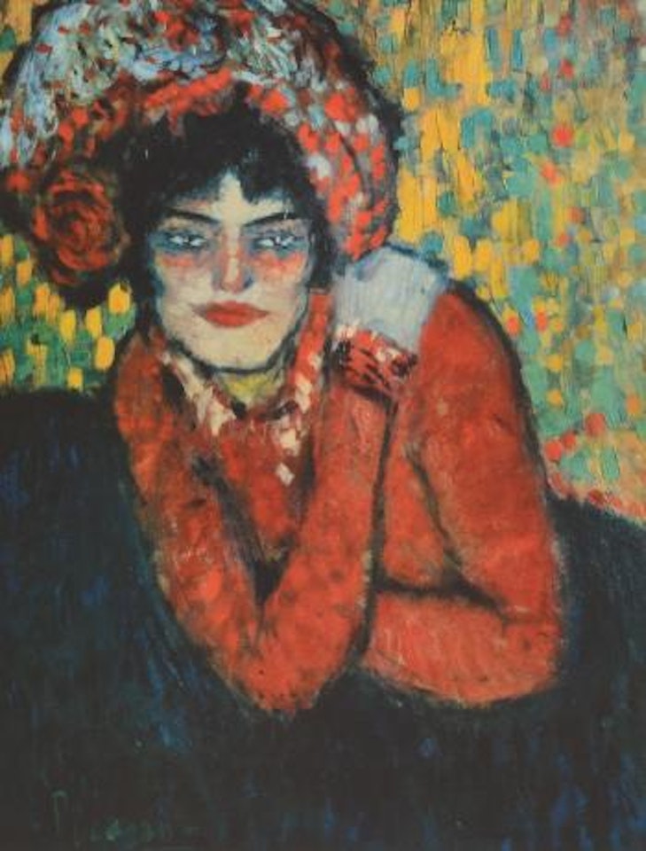 Woman in red by Pablo Picasso