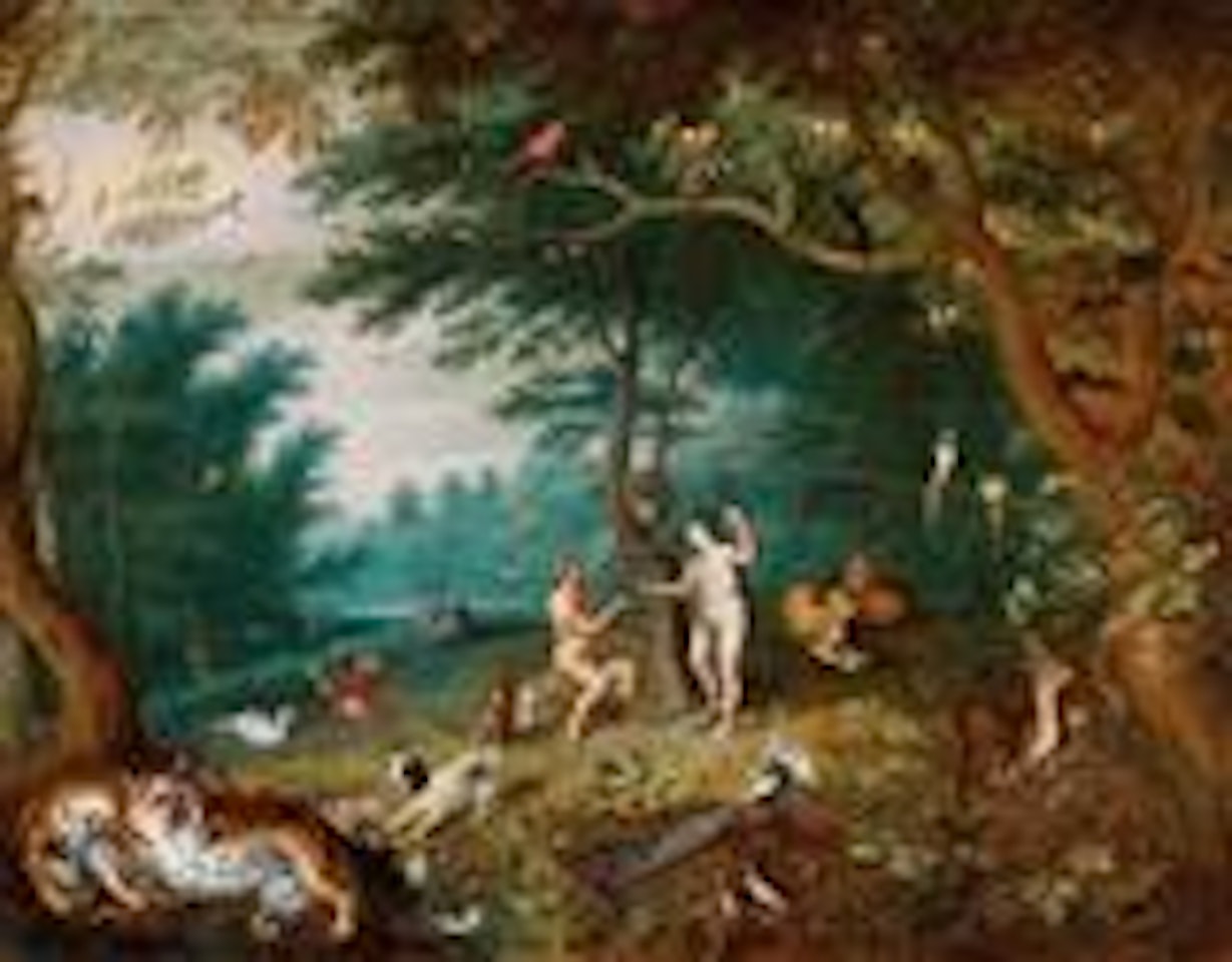 The Garden of Eden and the Fall of Adam and Eve by Jan Brueghel the Younger