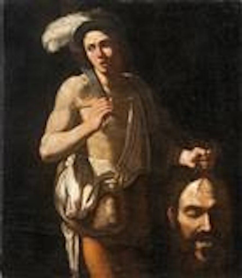 David with the Head of Goliath by Caravaggio by French School