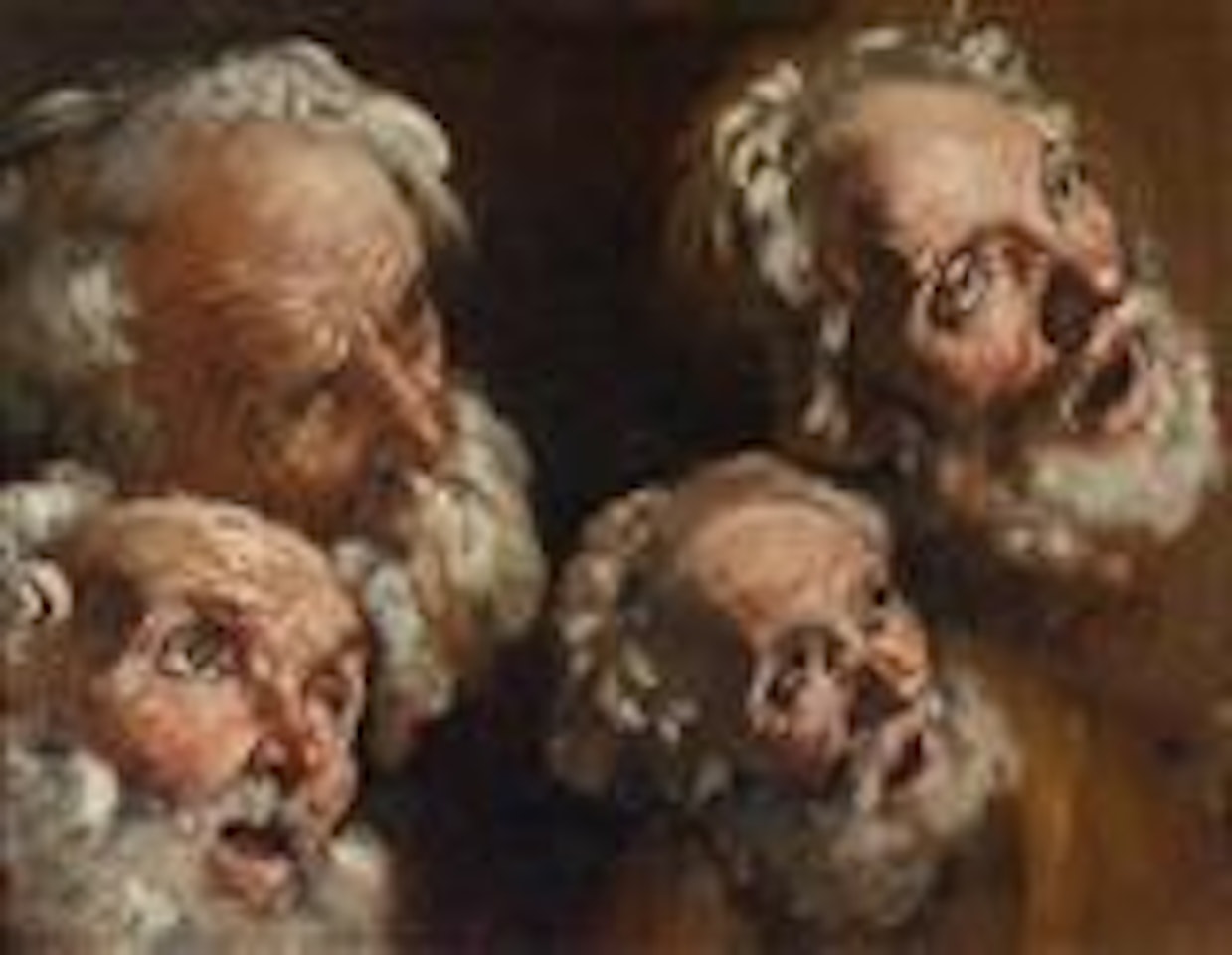Study of a head by Roman School