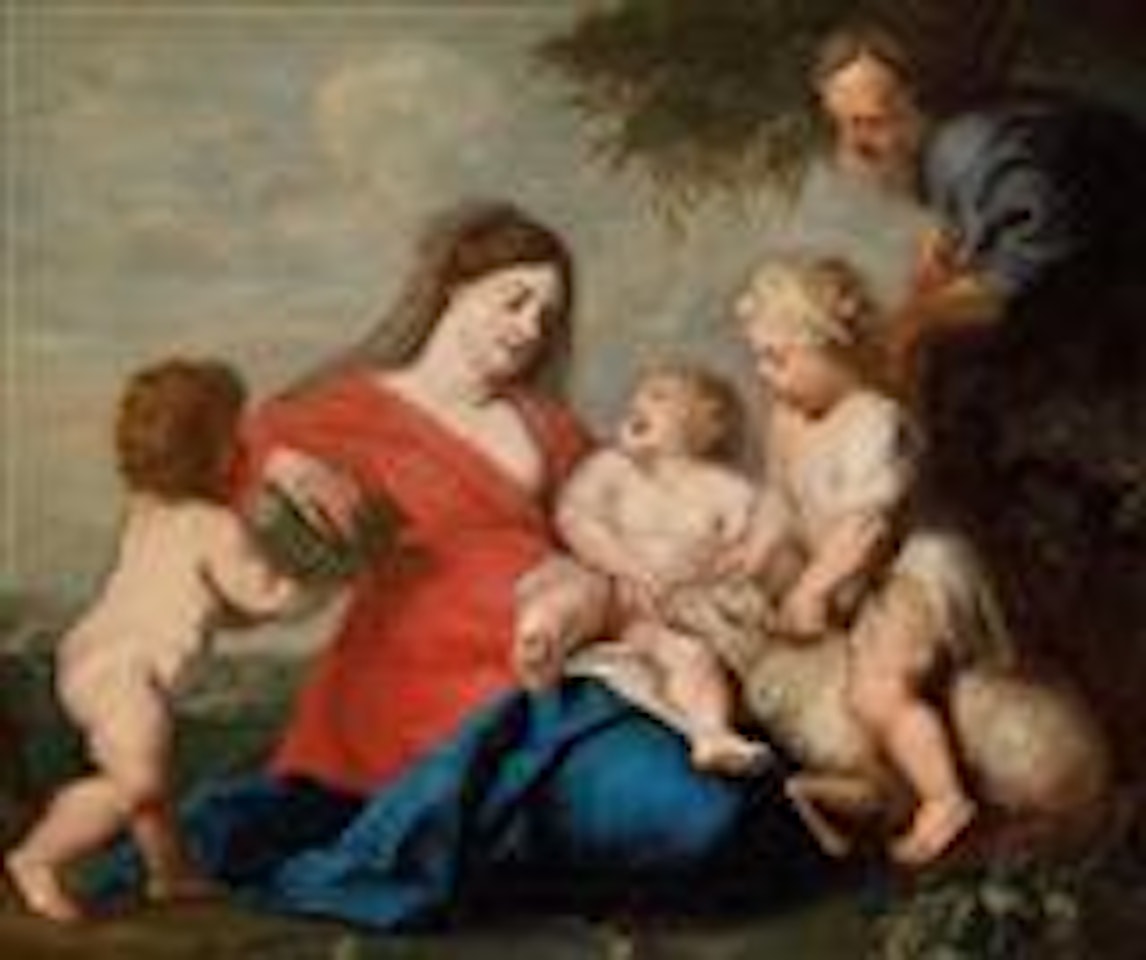 The Holy Family with the Infant St John and a Lamb by Peter Paul Rubens