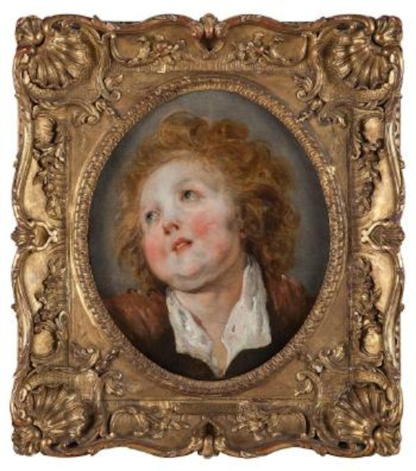 Portrait d'un jeune garçon blond by Jean-Honore Fragonard by French School