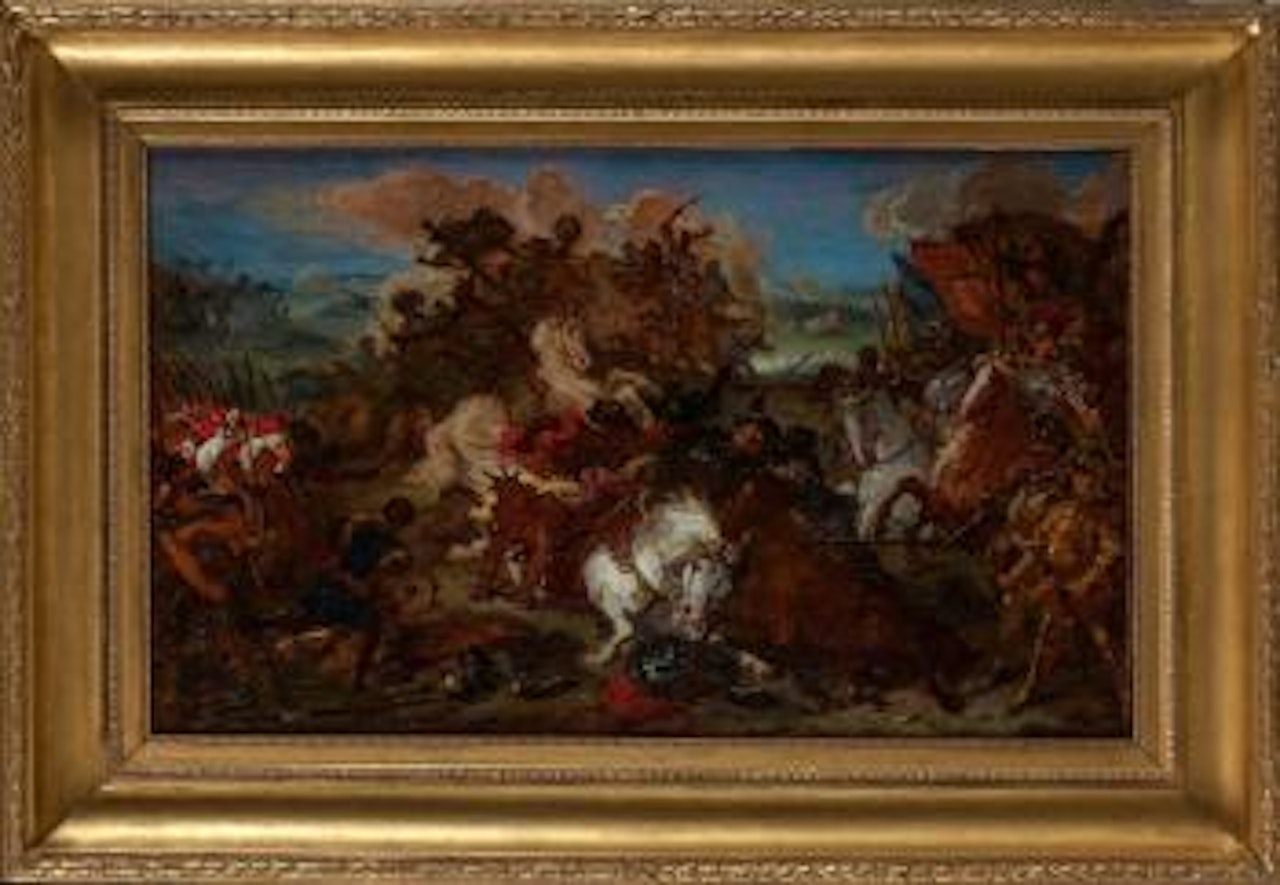 La défaite des Croisés à Nicopolis en 1396 by Eugene Delacroix by French School