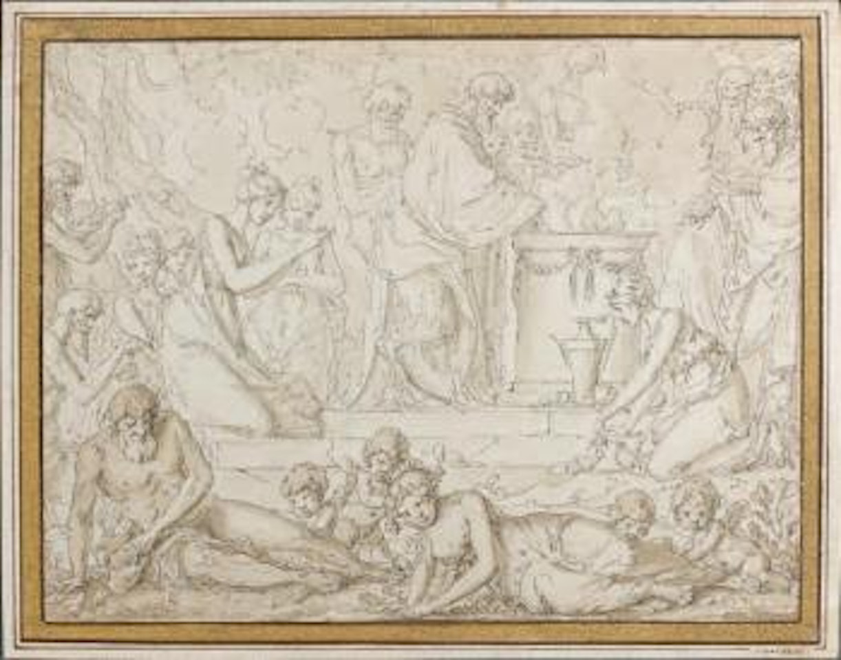 Scène de sacrifice by Louis-Félix de la Rue