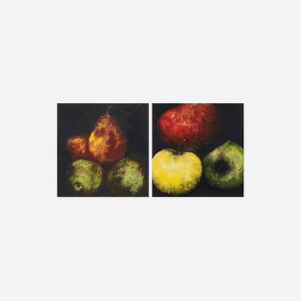 Apples and Red Pears by Donald Sultan