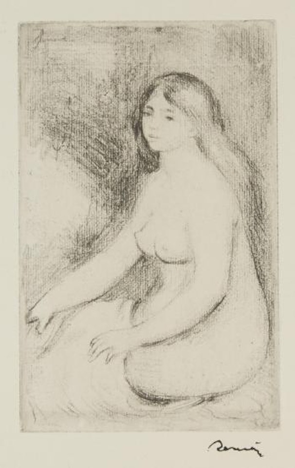 Baigneuse assise by Pierre-Auguste Renoir