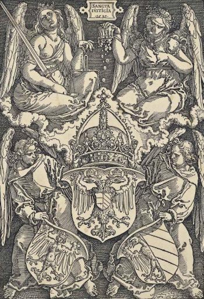 Coat Of Arms Of The Empire And Of The City Of Nuremberg, From The Reformation Of The City Of Nuremberg by Albrecht Dürer