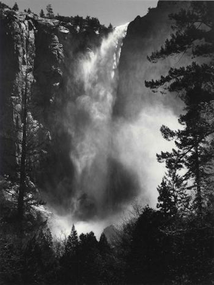 Bridalveil Fall, Yosemite National Park, 1927 by Ansel Adams