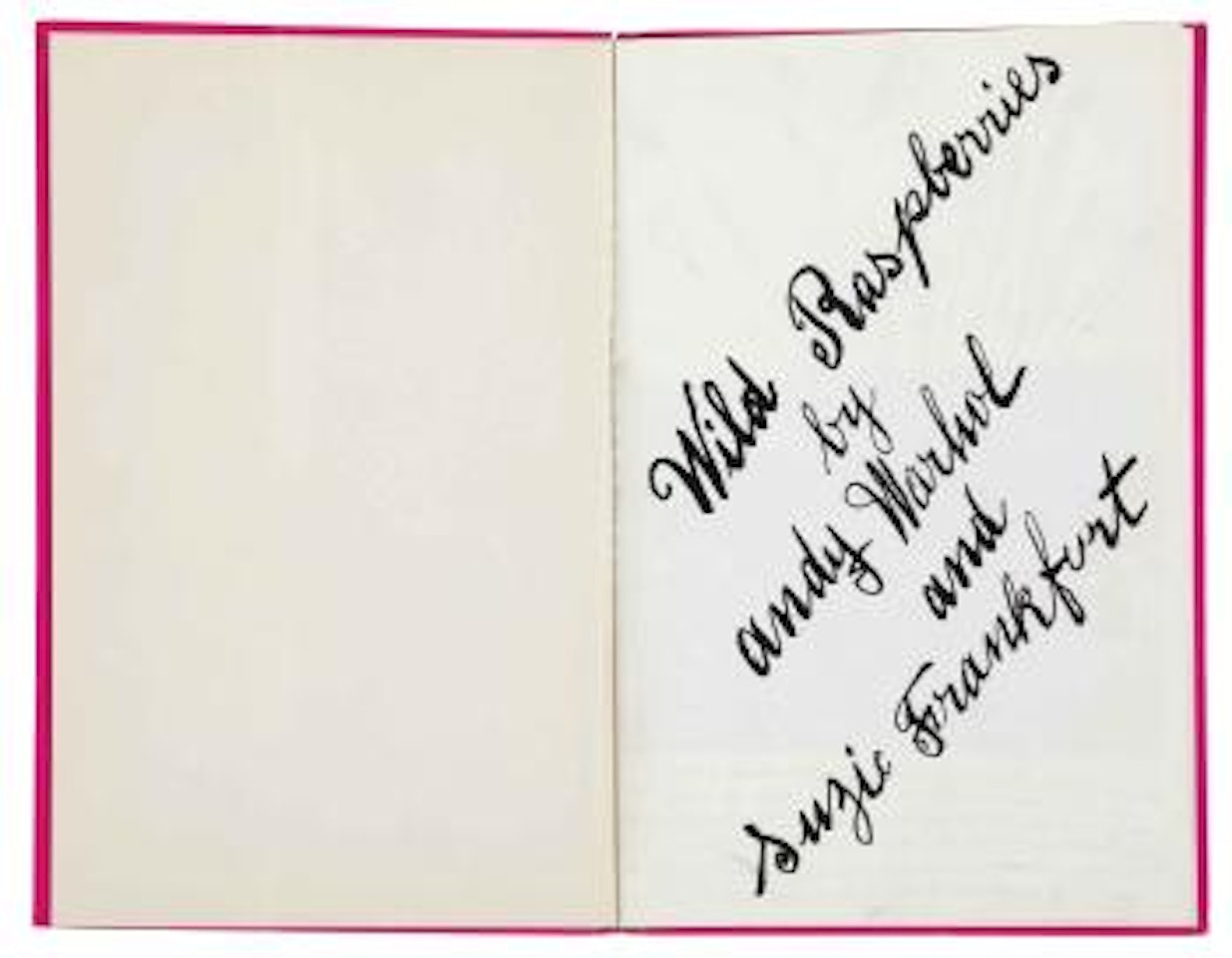 Wild Raspberries by Andy Warhol and Suzie Frankfurt by Andy Warhol