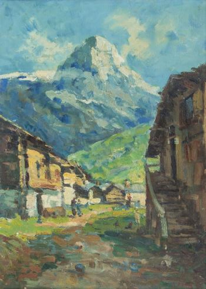 Borgo montano by Italian School