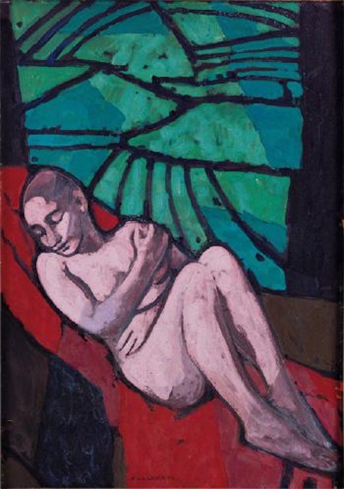 Addormentata tra i campi by Felice Casorati