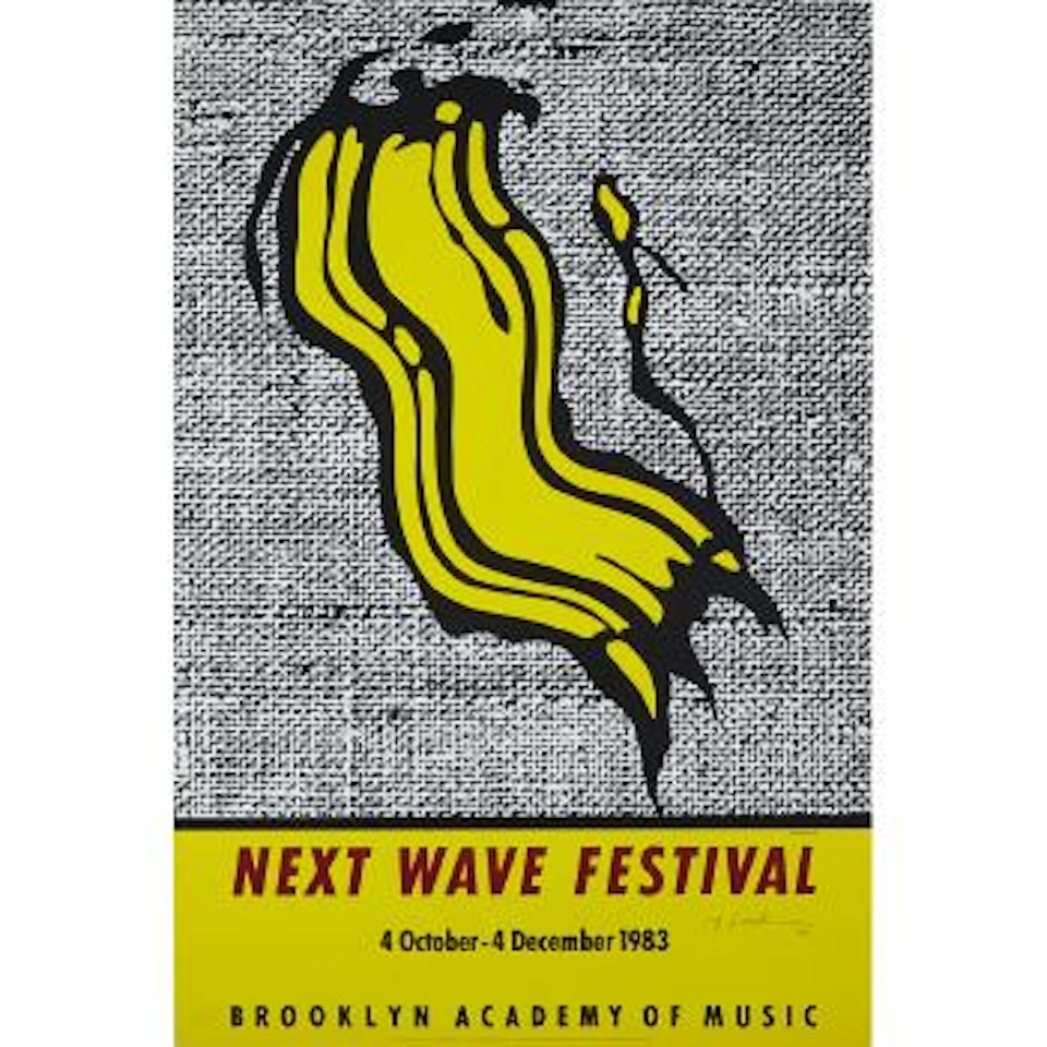 New Wave Festival (Brooklyn Academy of Music Poster) by Roy Lichtenstein