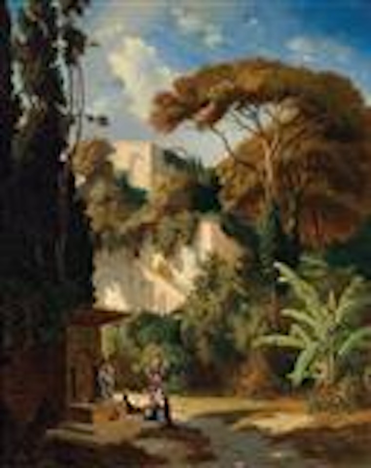 In the Gardens at Constantinople by Germain-Fabius Brest