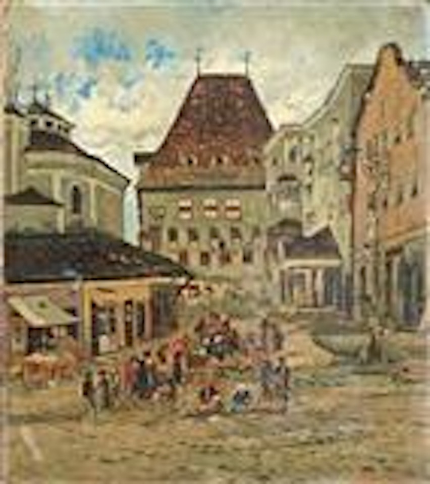 Stadplatz in Hall, Tyrol by Theodor von Hörmann