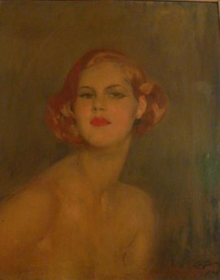 Portrait de femme en buste by Jean Gabriel Domergue