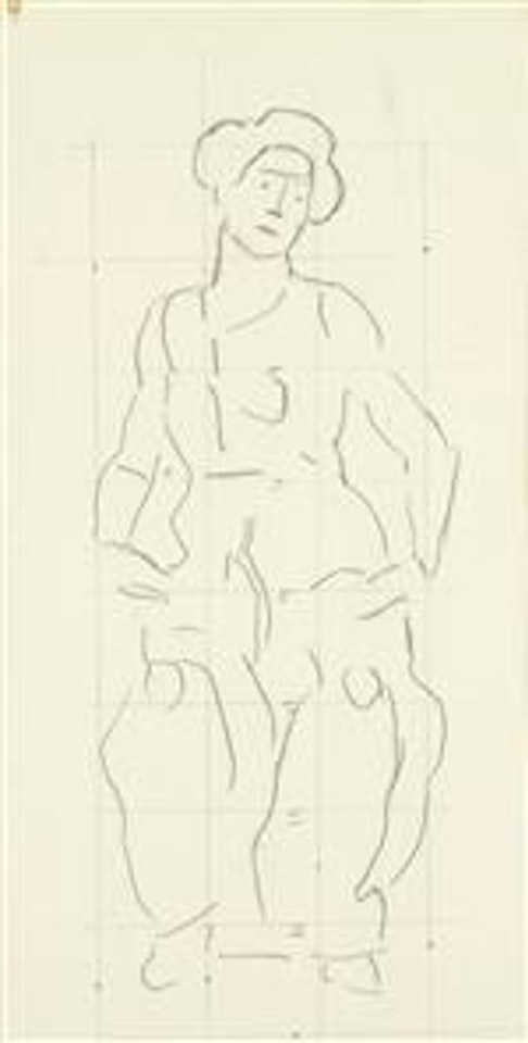Sketch For 'Die Heilige Stunde' by Ferdinand Hodler