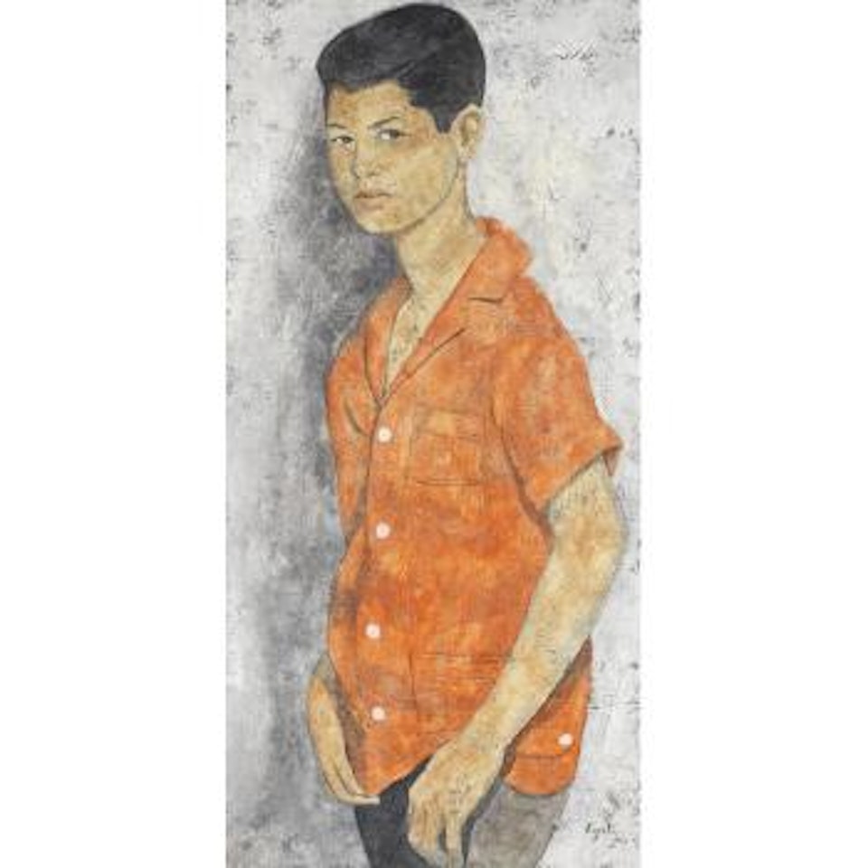 Portrait of a boy by Louai Kayali