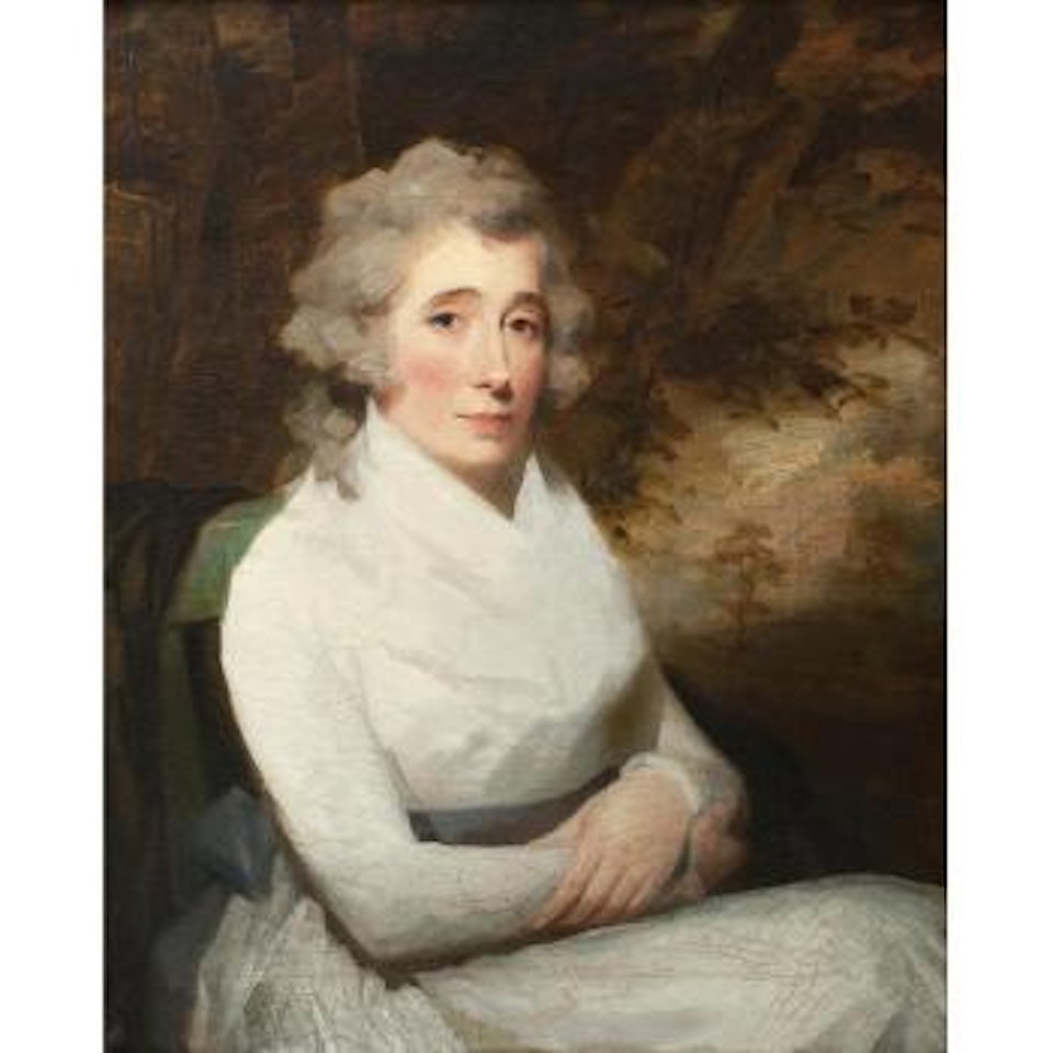 Half-length portrait of Mrs Allen by Henry Raeburn