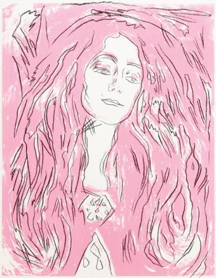 Eva Mudocci (After Munch) (F. & S. Iiia.59[B]) by Andy Warhol