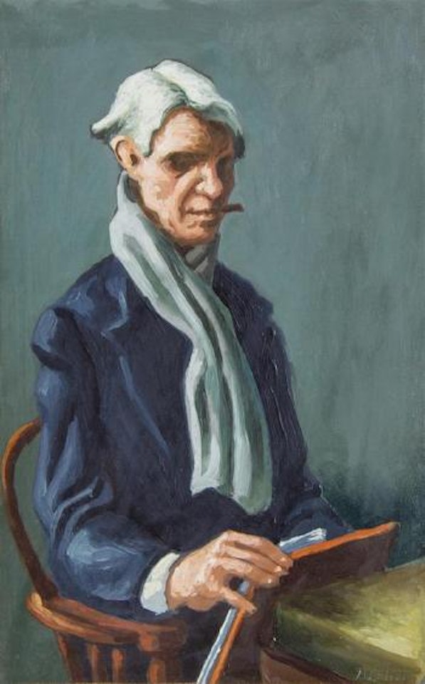 Study for portrait of Carl Sandburg by Thomas Hart Benton