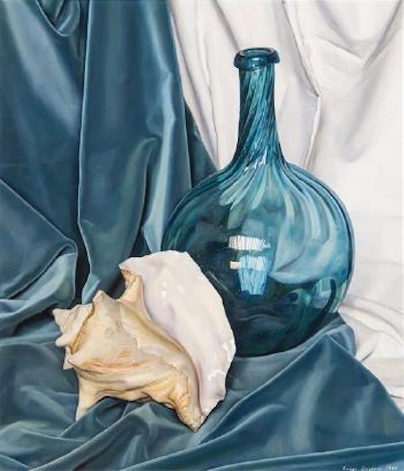 Blue and white variations by Luigi Lucioni