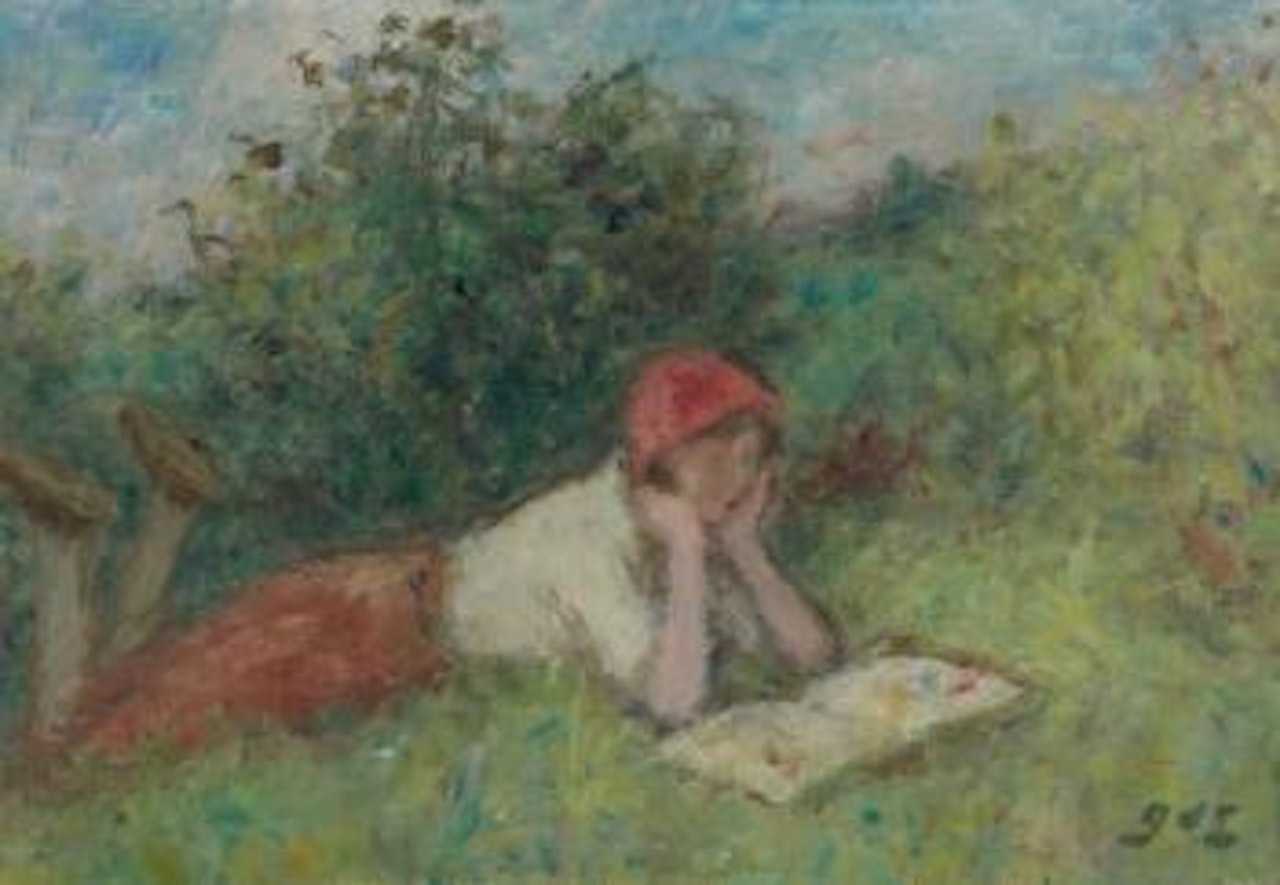 Jeune fille lisant by Georges d’Espagnat