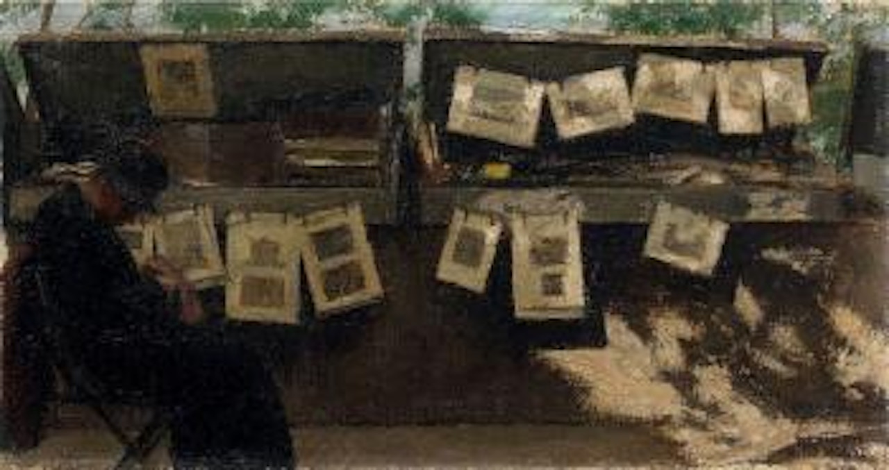 Les bouquinistes by Bernard Boutet de Monvel