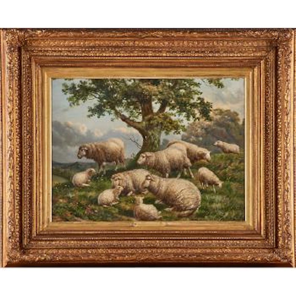 Landscape with Sheep by Eugène Joseph Verboeckhoven