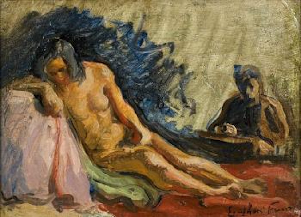 Le peintre et son modèle by Othon Friesz