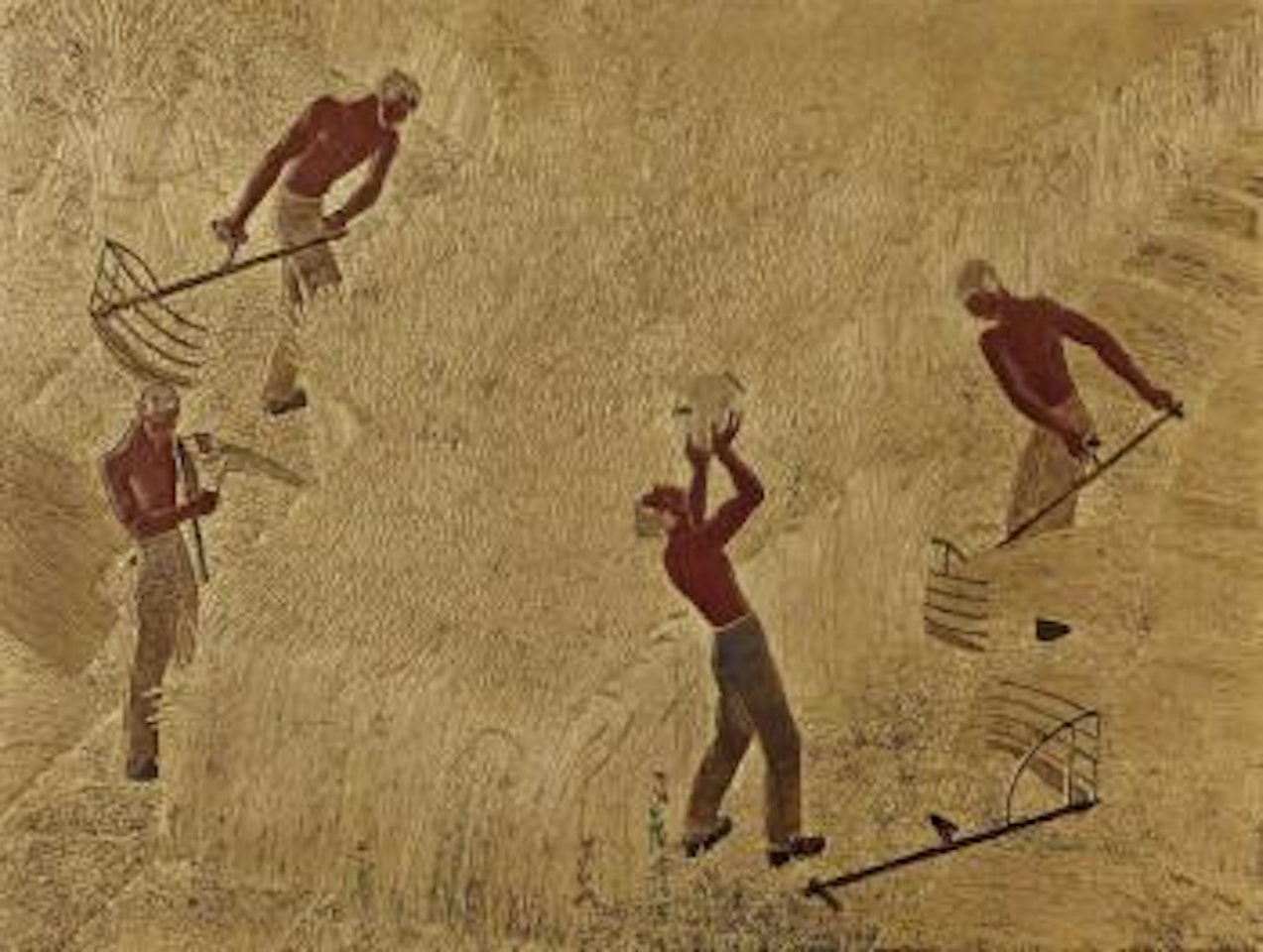 Panneau La Moisson by Jean Dunand