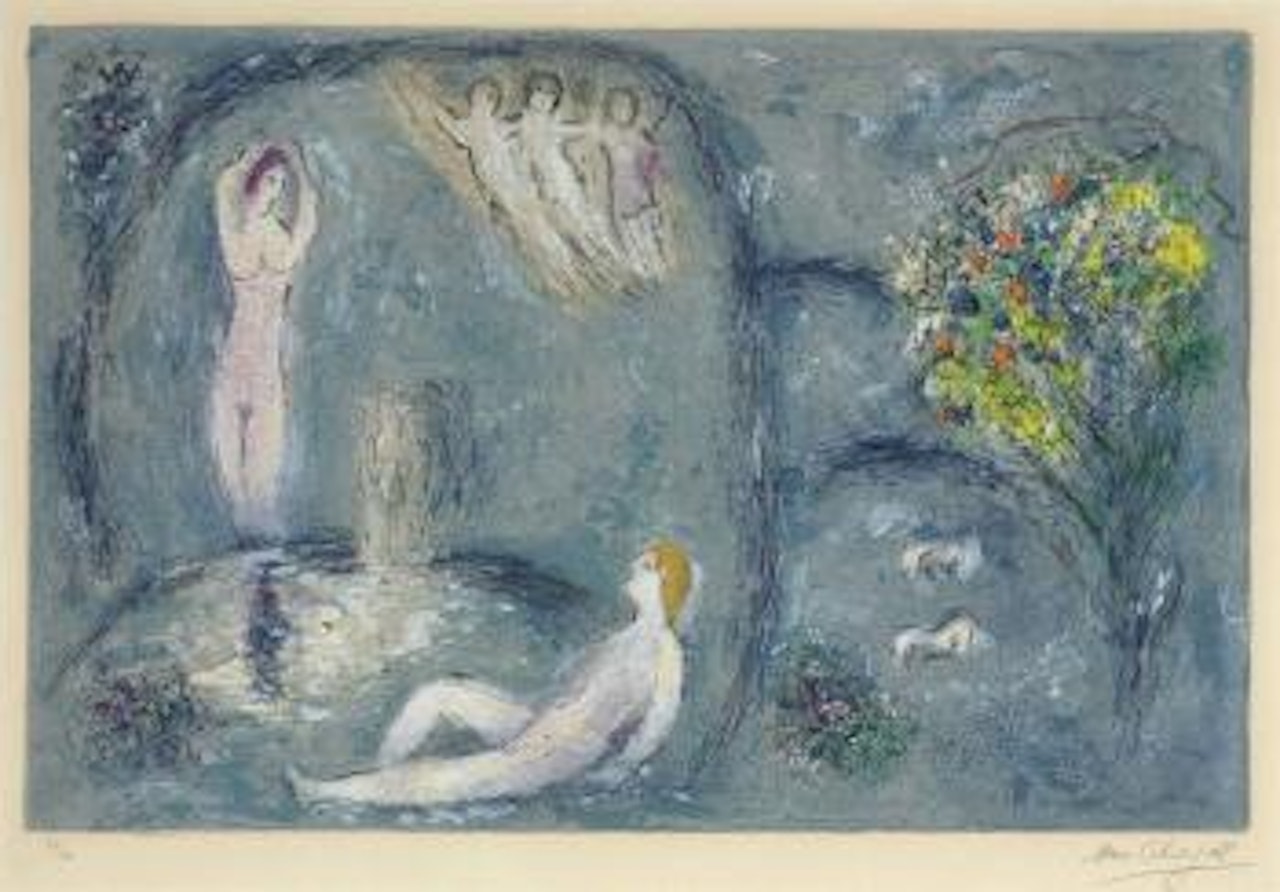 La Caverne des Nymphes, from Daphnis et Chloé by Marc Chagall