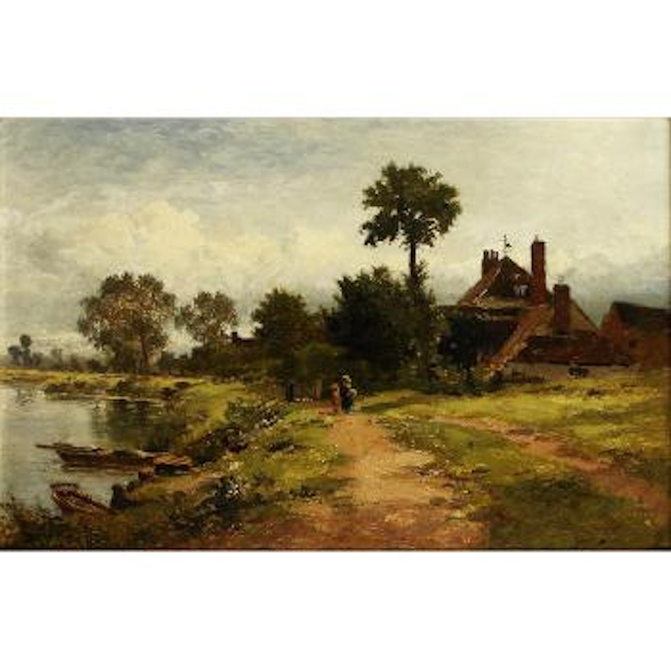 On the Severn, near Worcester by Benjamin Williams Leader