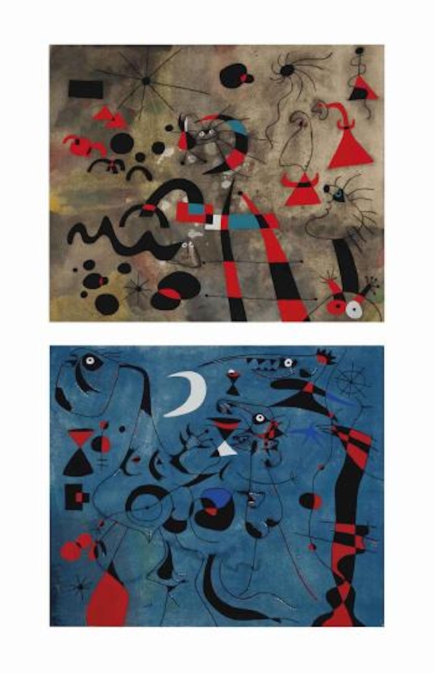 André Breton, Constellations, New York, André Breton And Pierre Matisse by Joan Miró