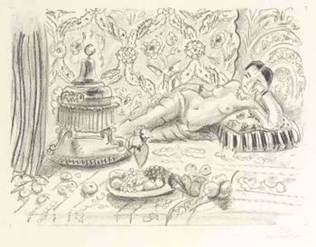 Odalisque, brasero et coupe de fruits by Henri Matisse