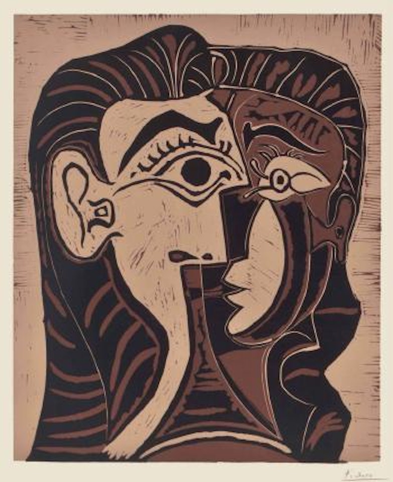 Portrait de Jacqueline de face II by Pablo Picasso