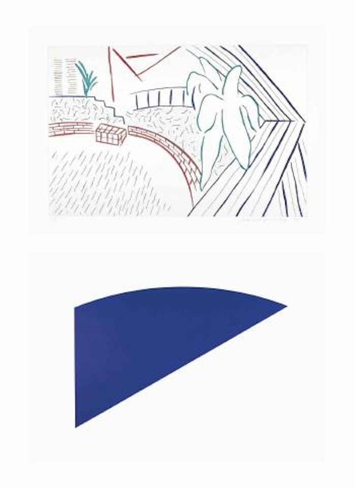 Eight by Eight to Celebrate the Temporary Contemporary by Richard Diebenkorn  by Sam Francis  by David Hockney  by Ellsworth Kelly  by Robert Rauschenberg  by Niki de Saint Phalle  by Jean Tinguely by David Hockney