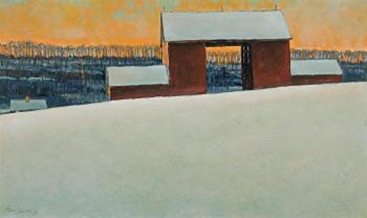 Winter Sunset by Eric Sloane
